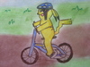 Dark pikacu: Pikachu projížďka na kole